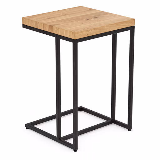 Beistelltisch Farmingdale - LBH ca. 45x45x67 cm, Eiche massiv, natur geölt