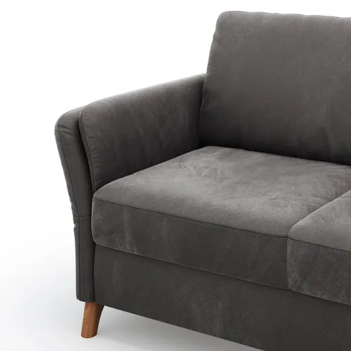 Sofa Vayra - 2,5-Sitzer, Stoff, Anthrazit