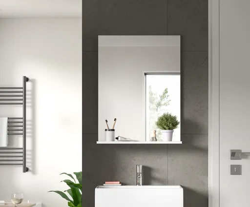 Spiegel - LB ca. 60x79 cm, Weiß