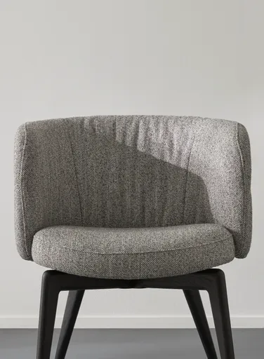 Armlehnstuhl Milana - Stoff, Grau