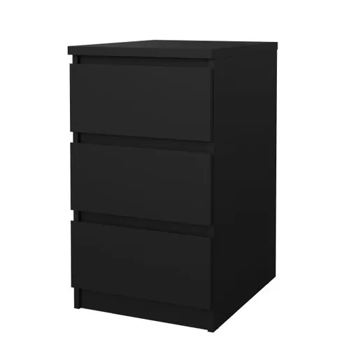 Nachtkonsole- B ca. 41 cm, Schwarz, Matt