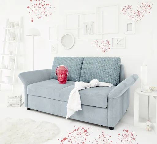 Sofa Pro Flexx - 2-Sitzer, Stoff Graublau