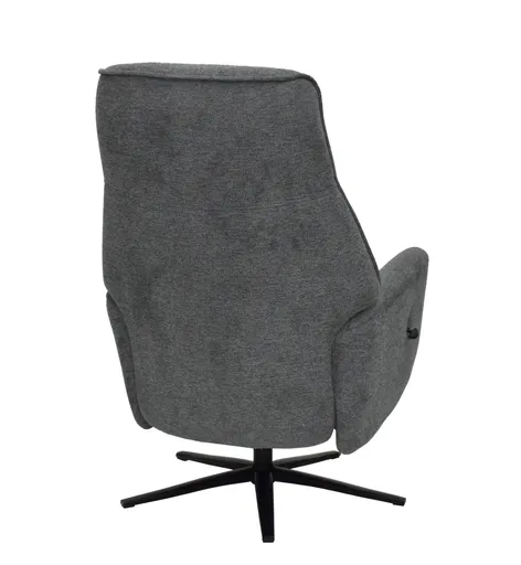 TV-Sessel MARCELAS - drehbar, Relaxfunktion, Kopfteilverstellung, Stoff, Grau