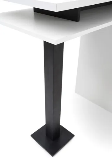 Bartisch - B/H/T ca. 108x103x50 cm, Weiß, Dekor