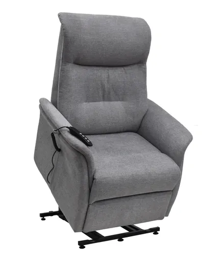 TV-Sessel MARCIO - Aufstehhilfe, Relaxfunktion, Stoff, Hellgrau