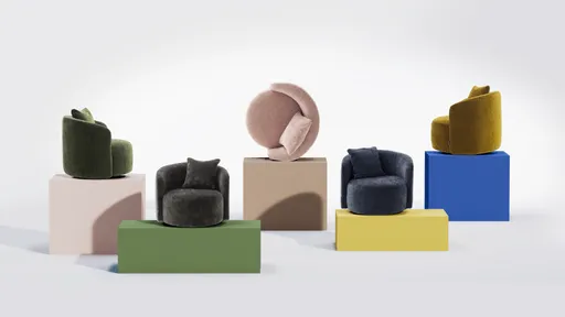 Drehsessel Valdis - Stoff, Oliv