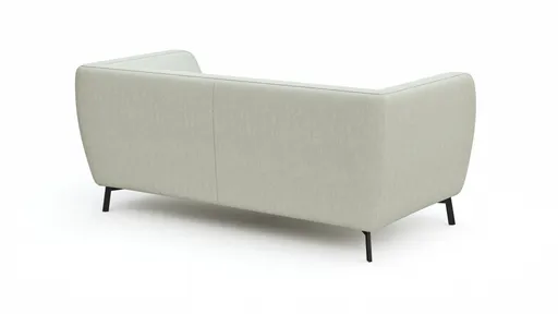 Sofa Morela - 2-Sitzer, Stoff, Hellgrau