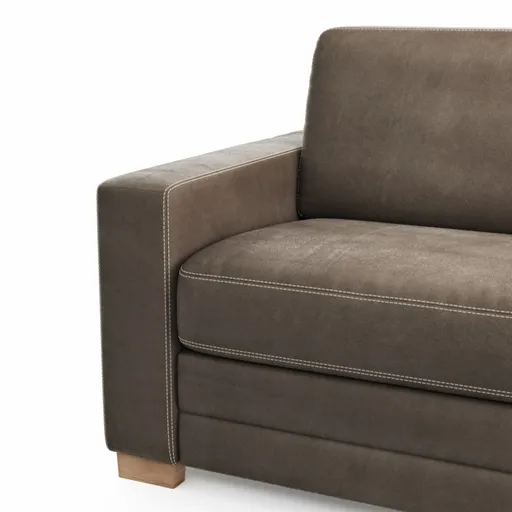 Sofa Lakeville - 2-Sitzer inkl. Schlaffunktion, Stoff, Braun