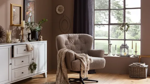 Sessel Scranton - drehbar, Stoff, Hellbraun