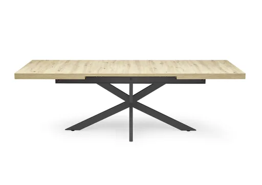 Esstisch - ausziehbar, LB ca. 200x100 cm, Asteiche, Schwarz