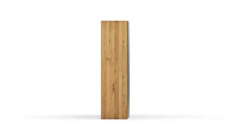 Schwebetürenschrank Colorado - B ca. 307 cm, Eichenfurnier mit Glas