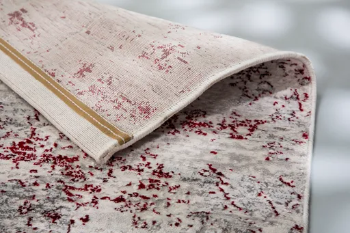 Teppich - BL ca. 133x190 - Rot/Creme Vintage