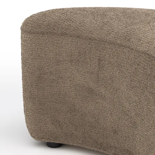 Anstellhocker Karasu - Stoff, Taupe