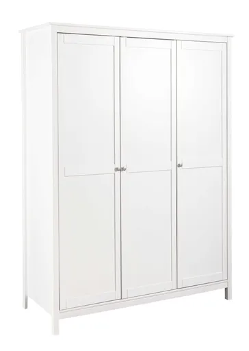 Drehtürenschrank - B ca. 155 cm, Weiß
