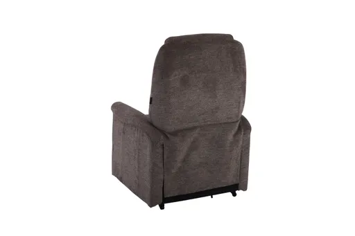 TV-Sessel MYRON - Aufstehhilfe, Relaxfunktion, Kopfteilverstellung, Stoff, Braun
