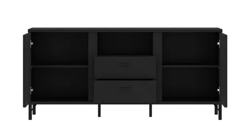 TV-Board - B ca. 150 cm, Schwarz