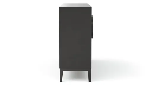 Sideboard Jyn - BHT ca. 197x109x46 cm, Lack, Schwarz