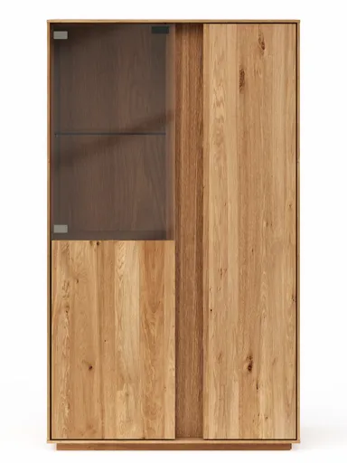 Highboard Saratoga - Wildeiche massiv, natur geölt