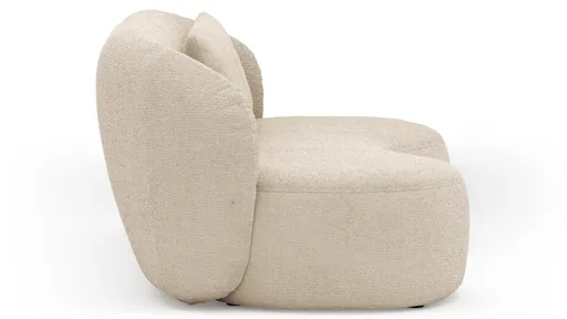 Chaiselongue Karasu - Stoff, Natur