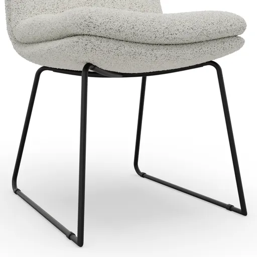 Stuhl Jukka - Stoff, Champagner, Stativ, Schwarz, Drehbar
