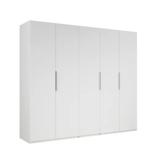 Drehtürenschrank- B ca. 250 cm, Weiß