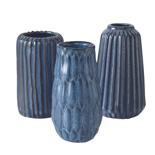 Deko-Vase - HØ ca. 15x9,5 cm, Blau