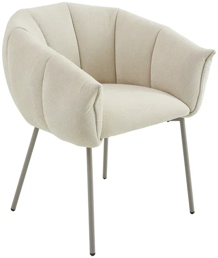Armlehnstuhl - Stoff, Beige