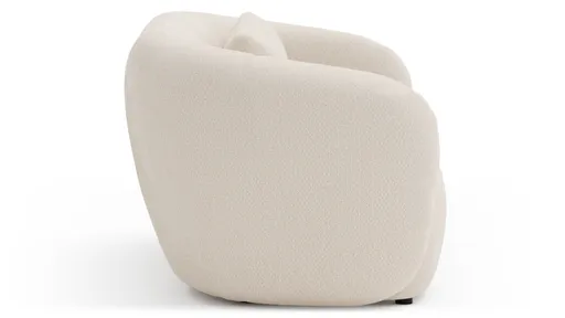 Sofa Karasu - 3-Sitzer, Stoff, Creme