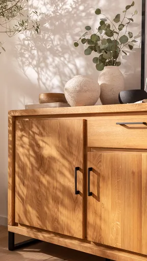 Sideboard Farmingdale light - Eiche massiv, natur geölt