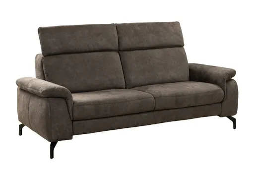 Sofa - 2,5-Sitzer, Stoff, Dunkelbraun