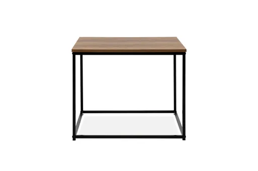 Couchtisch - LB ca. 60x60 cm, Artisan Eiche Nachbildung, Schwarz