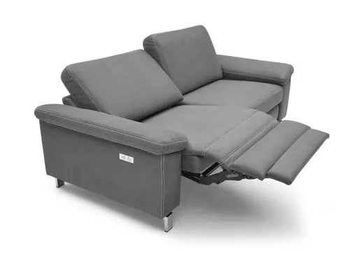 Sofa CALM PLUS - 3-Sitzer, 2x Relaxfunktion, Stoff, Dunkelbraun