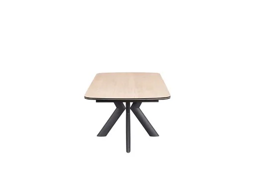 Esstisch MAXIE - ausziehbar, LB ca. 190x98 cm, Glaskeramik, Holzfarben