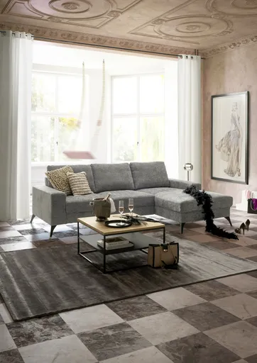 Couchtisch - LB ca. 70x70 cm, Wildeiche massiv, Schwarz