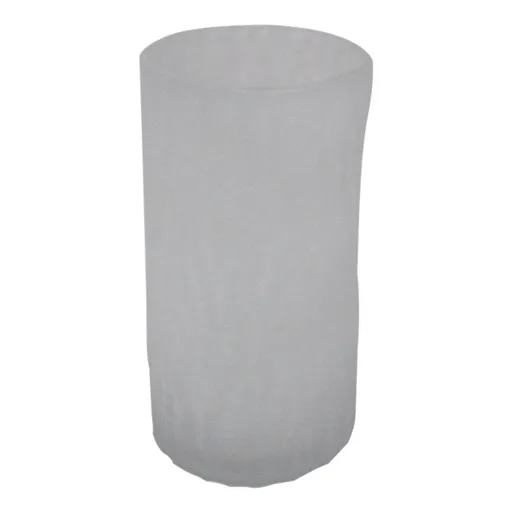 Deko-Vase - DH ca. 12x33 cm, Weiß Matt
