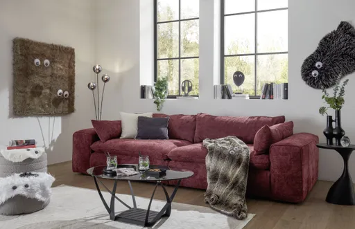 Couchtisch - LB ca. 100x60 cm, Grau, Schwarz