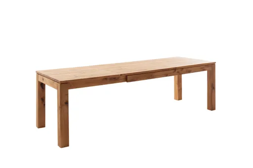 Esstisch - ausziehbar, LB ca. 180 (260) x90 cm, Balkeneiche massiv
