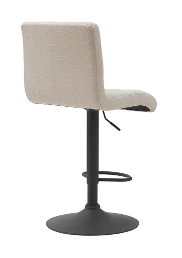 Barhocker - drehbar, höhenverstellbar, Stoff, Beige