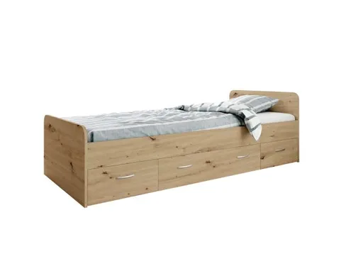 Kojenbett - Liegefläche ca. 90x200 cm, Artisan Eiche Nachbildung
