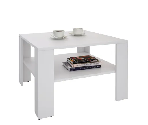Couchtisch - LB ca. 68x68 cm, Weiß