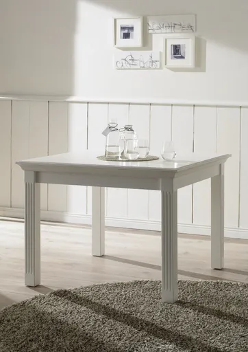 Esstisch -  LB ca. 160x90 cm, Lack, weiß