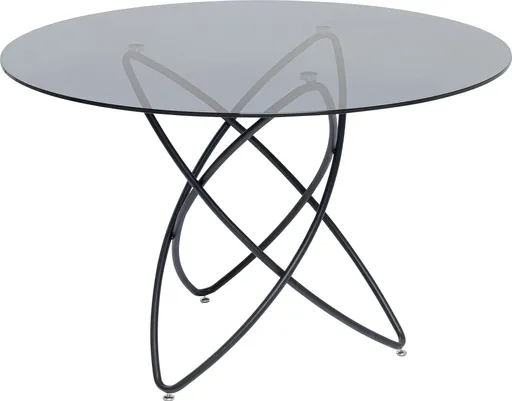 Esstisch - Ø/H ca. 120x76 cm, Schwarz