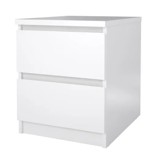 Nachtkonsole- B ca. 40 cm, Weiß, Hochglanz