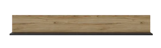 Paneel - B ca. 160 cm, Eiche Nachbildung, Schwarz matt