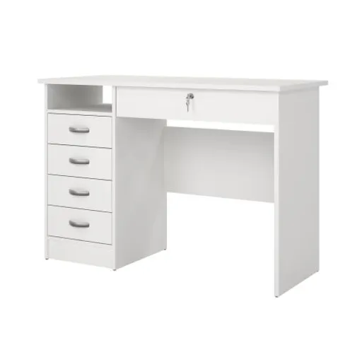 Schreibtisch - LB ca. 110x49 cm, Weiß