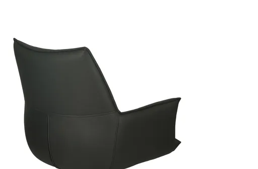 Armlehnstuhl MAKANA - drehbar, Stoff, Schwarz