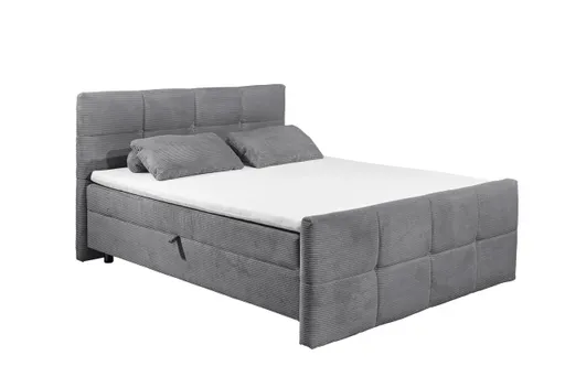 Boxbett- Liegefläche ca. 180x200 cm, Stoff, Grau