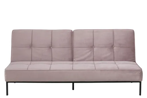Schlafsofa - Stoff, Rosé