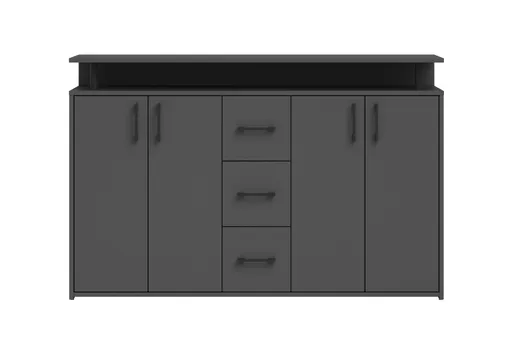 Highboard - B ca. 139 cm, Anthrazit