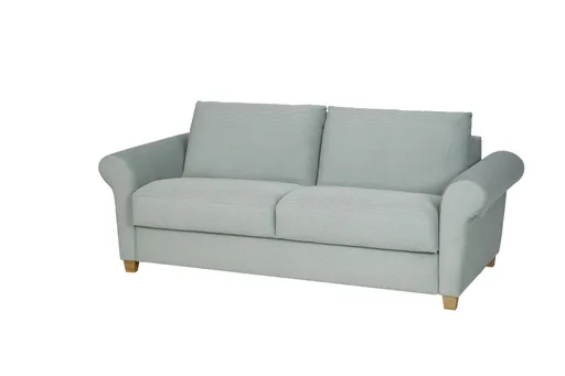 Sofa - 2-Sitzer, Schlaffunktion, Stoff, Beige